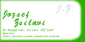 jozsef zsilavi business card